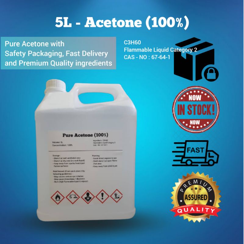 5L Acetone 100 Super Glue Paint Nail Polish Remover Ready Stock   5da10fa403bbf07a9c28c79c11409c99