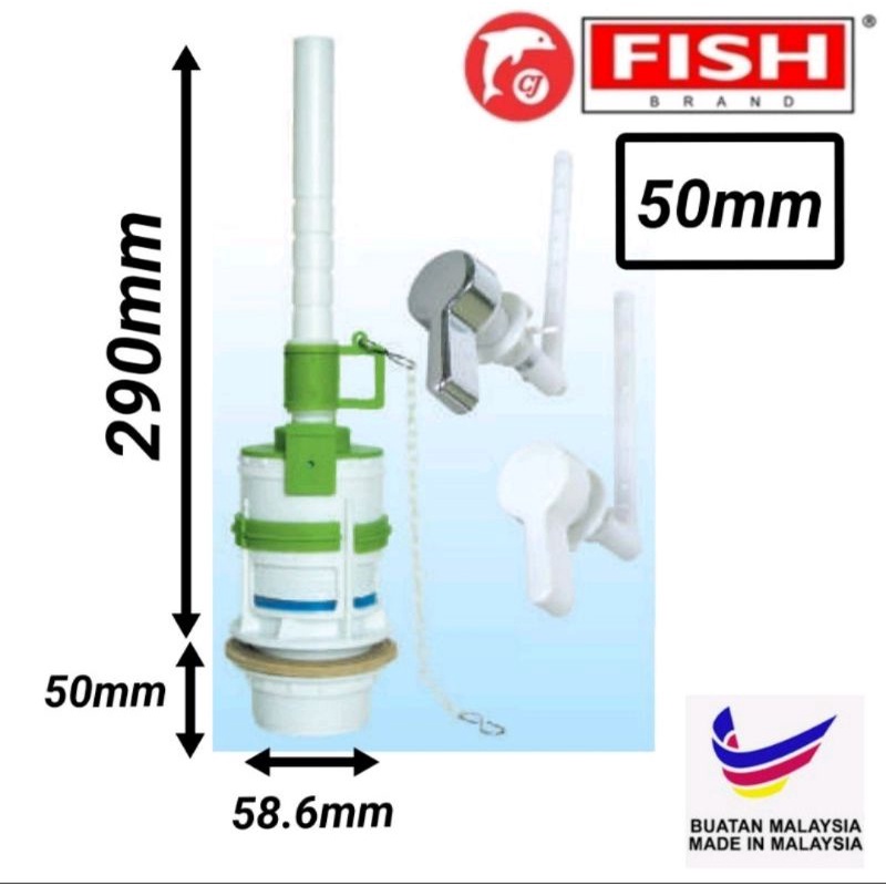 **Ready Stock** FISH BRAND TOILET LOW LEVEL CISTERN SIPHON LIFT UP ...