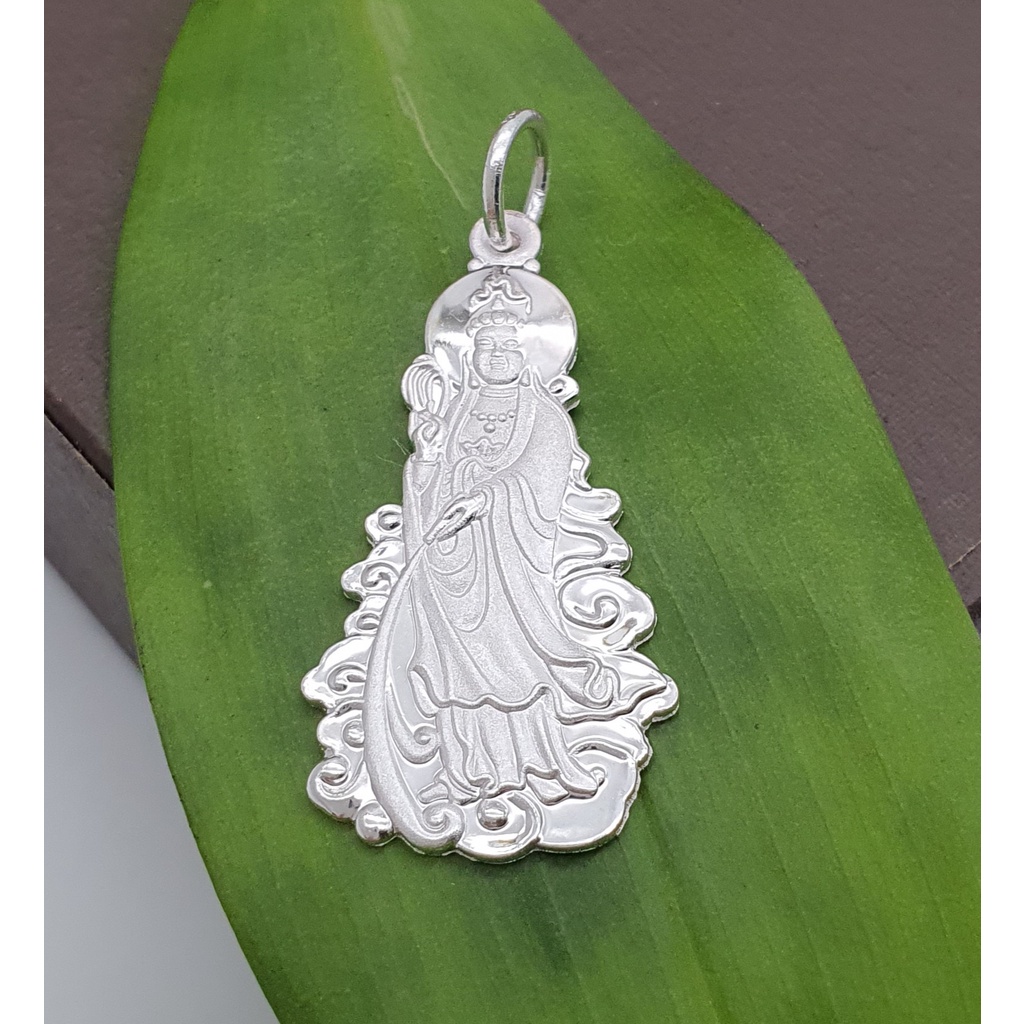 925纯银观音菩萨吊坠925 Pure Silver Guanyin Pendant | Shopee