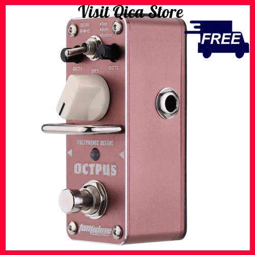 AROMA AOS3 Octpus Polyphonic Octave Electric Guitar Effect Pedal Mini Single Effect with True