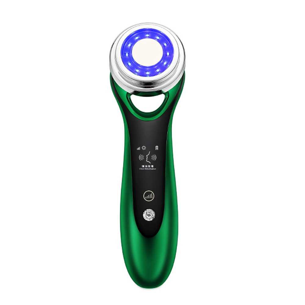 Face EMS Beauty Instrument Face Lifting Heat Red Blue Light Import Face ...