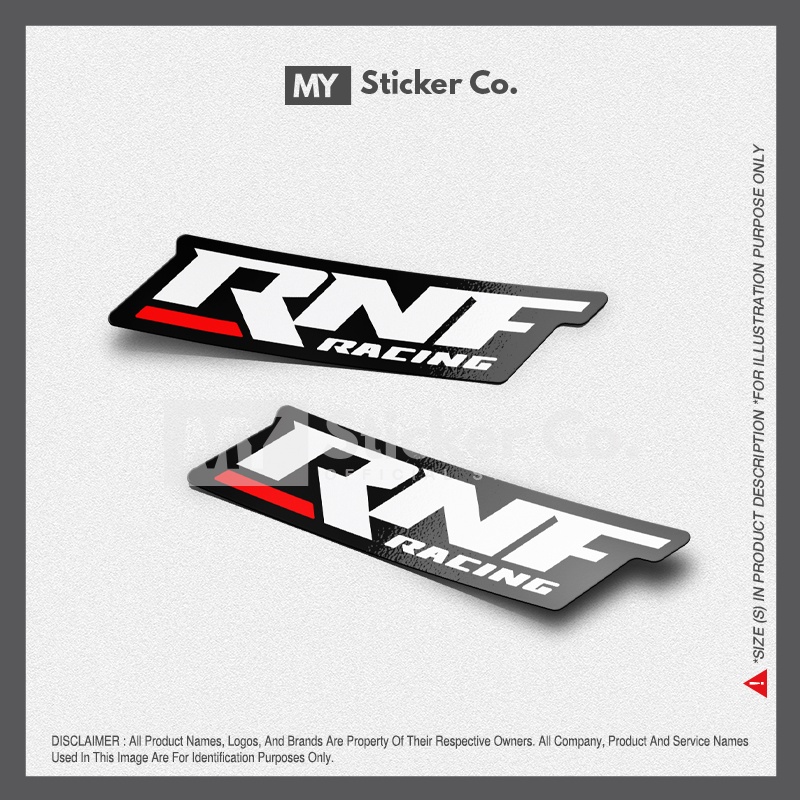 Sticker - RNF Racing (Pair / 2 Pieces) | Shopee Malaysia