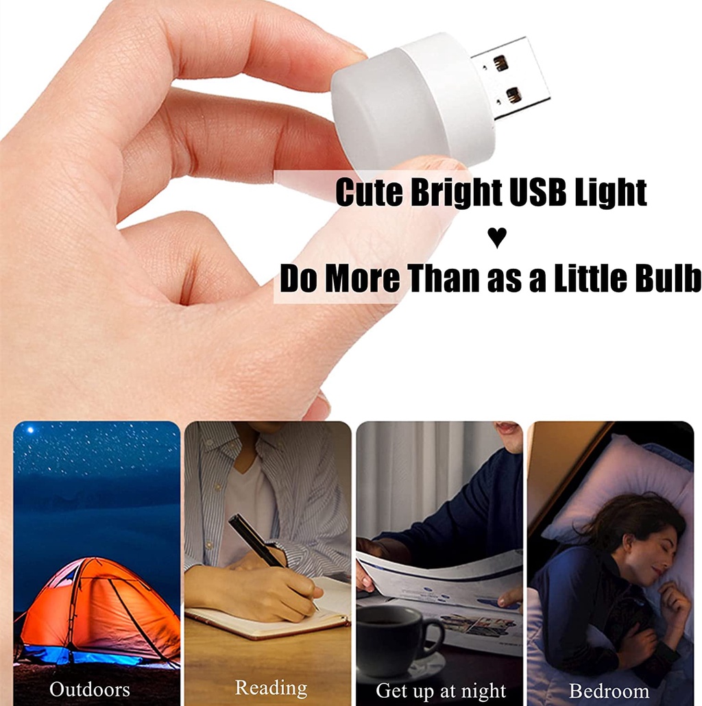 Mini USB LED Light Night Lamp led Soft Colourful Light Eye Protection ...