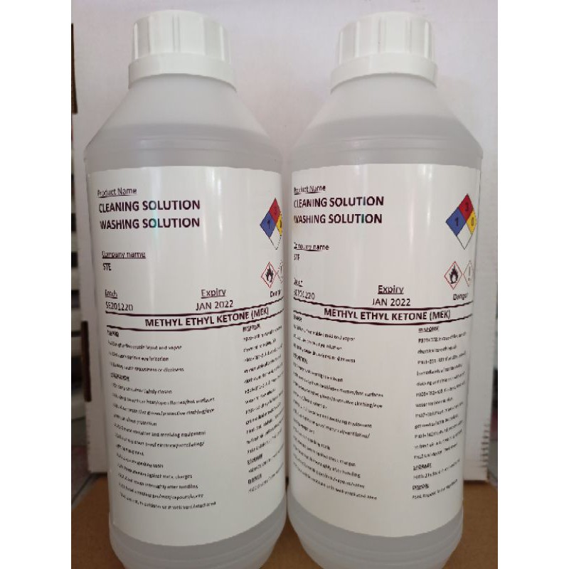 Cleaning Solution Washing Solution / Industrial Inkjet Printer MEK
