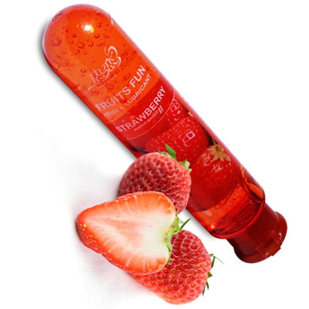 80ml Edible Fruits Fun Flavor Water Based Lubricant Sex Lube Gel