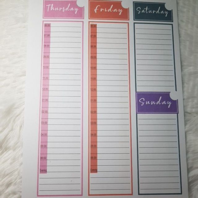 IA53. WEEKLY TIME A5 6 RING PLANNER INSERTS REFILL Shopee Malaysia