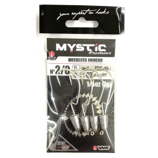 VMC Mystic Predator Weedless Jig Head 7312WJ, Size: 2/0 and 3/0, 4pcs/pkt, Cabral Outdoors
