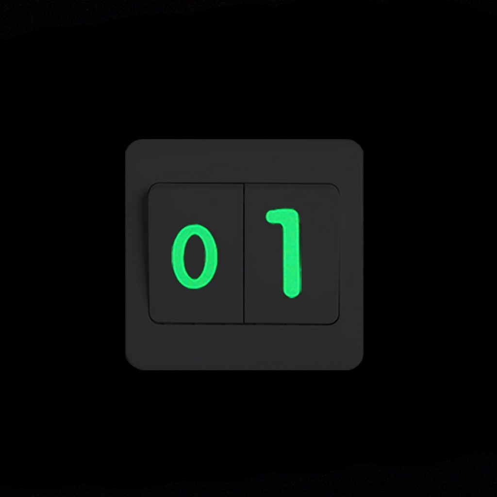 Glow in the Dark Numbers Stickers Luminous Number Sticker House ...