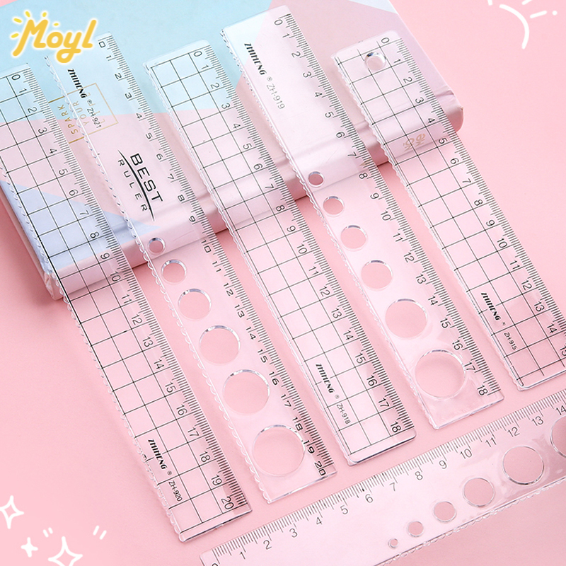 [Ready Stock] Korean Simple Transparent Ruler 15cm/18cm/20cm Student ...