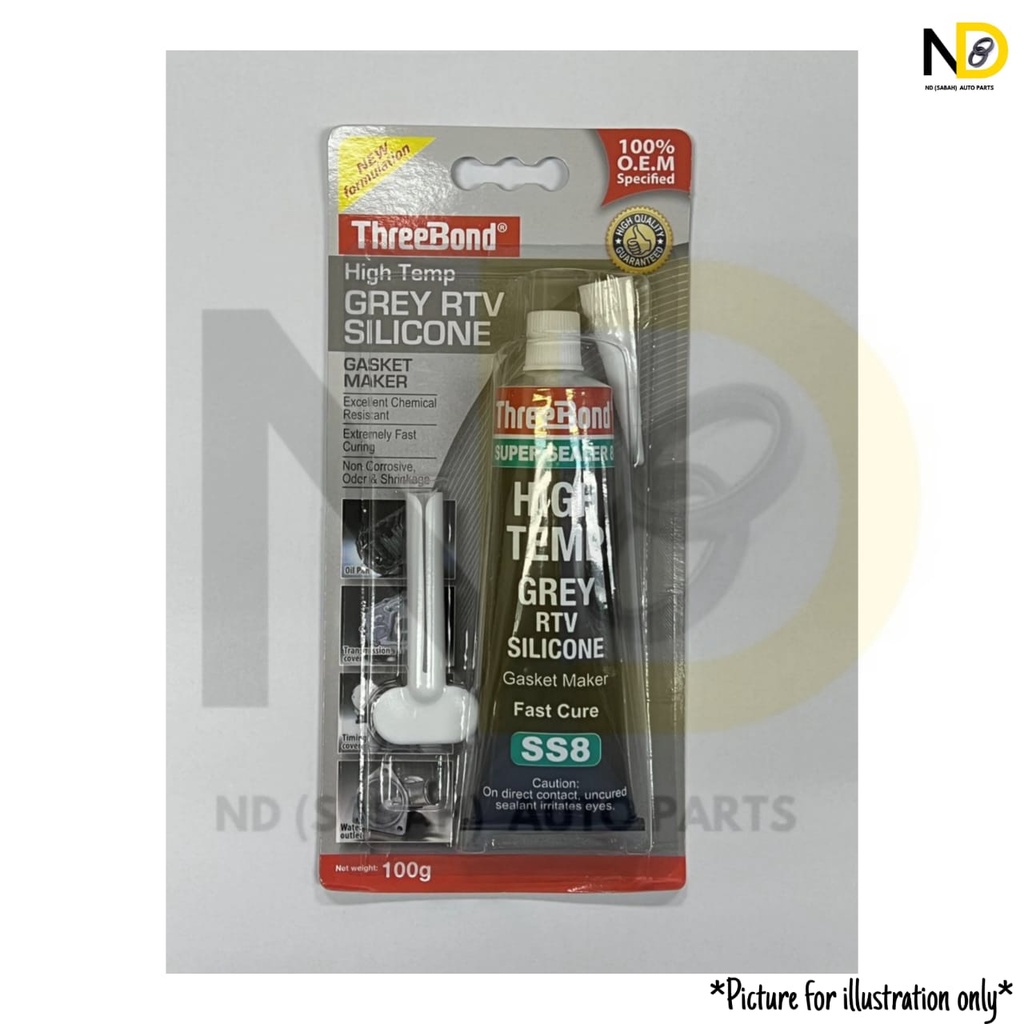 THREEBOND SUPER SEALER HIGH TEMPERATURE RTV FAST CURE SILICONE GASKET ...