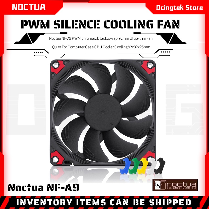 Noctua NF-A9 PWM chromax.black.swap 92mm Ultra-thin Fan Quiet For ...