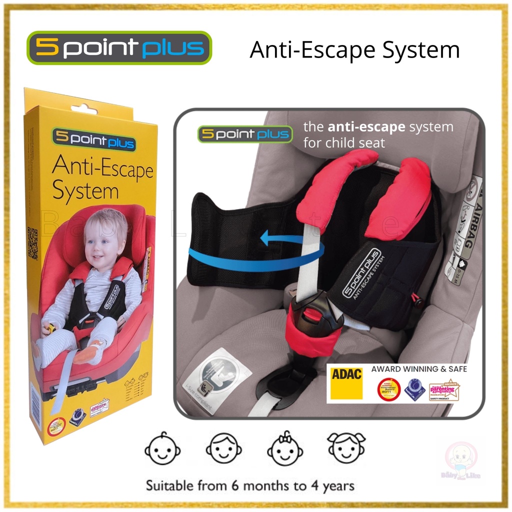 5 Point Plus Anti Escape System For Car Seat