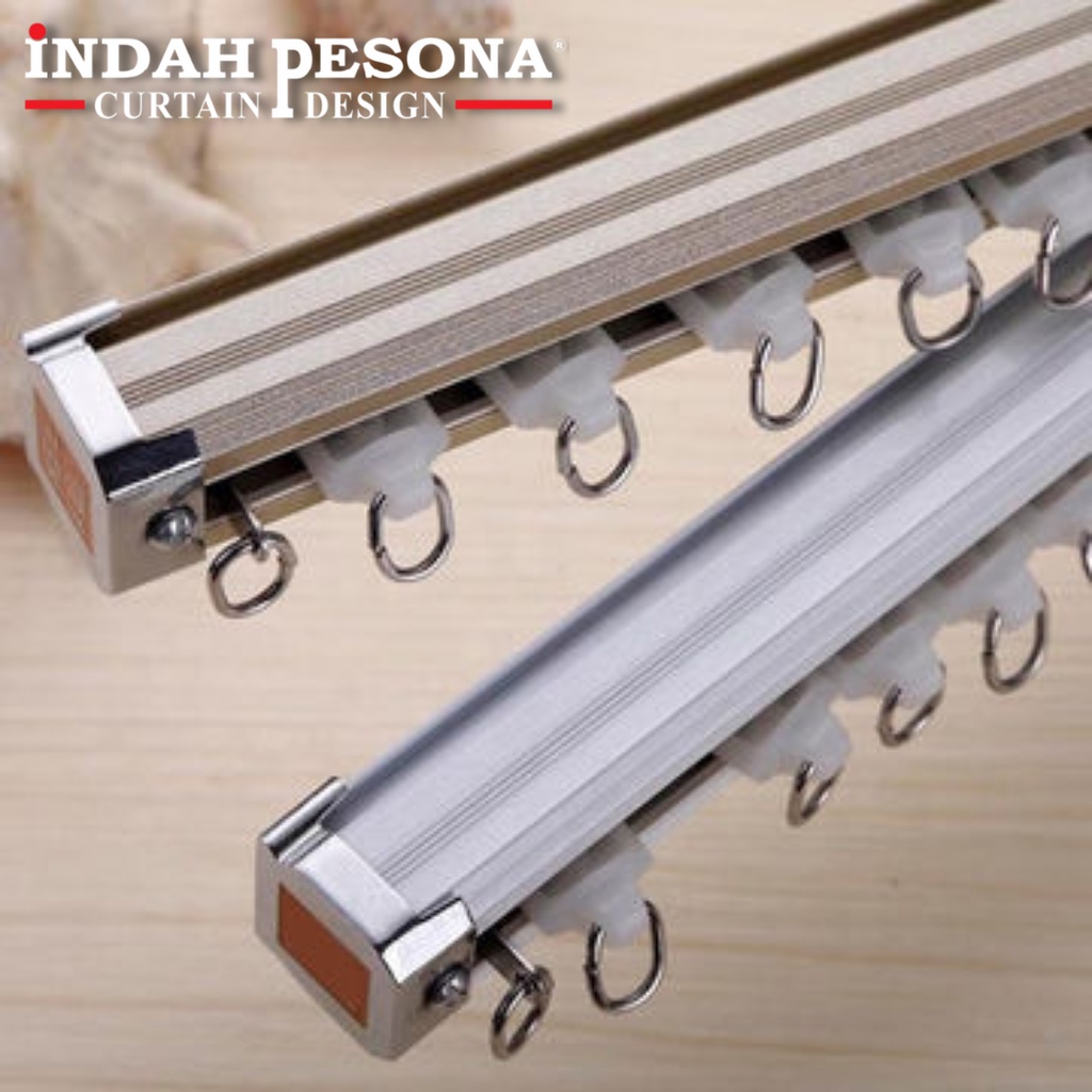 Rel Langsir Aluminium Single Track (Curtain Track / Single Track