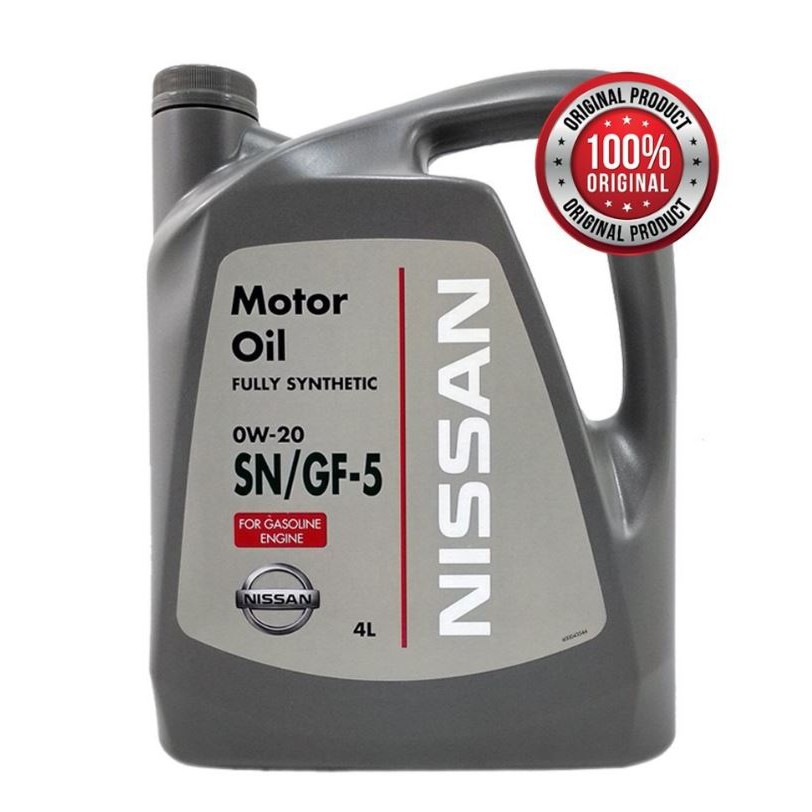 Nissan 0W20 SN/GF-5 Fully Synthetic Engine Oil (4L) 0W-20 AXIA BEZZA ...
