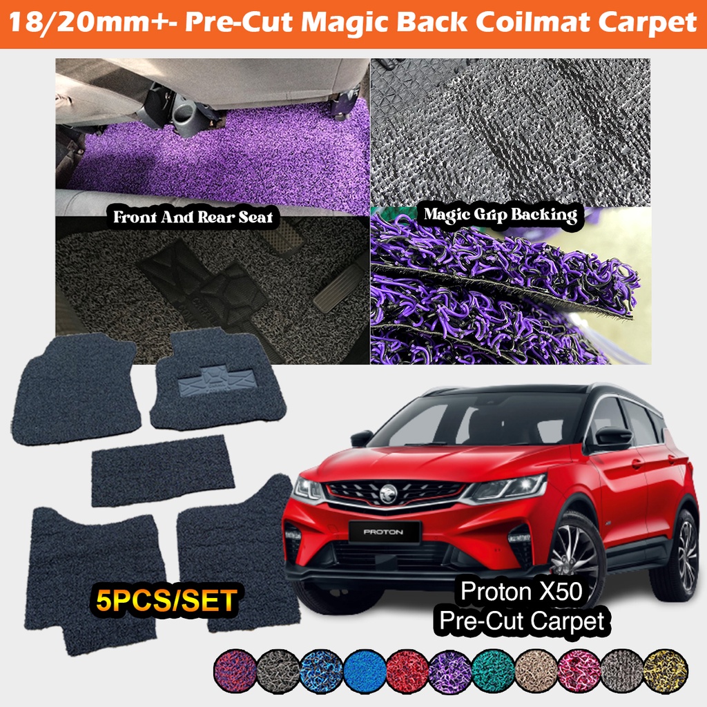 Proton X Precut Pvc Carpet Karpet Coilmat Siap Potong With Magic Grip