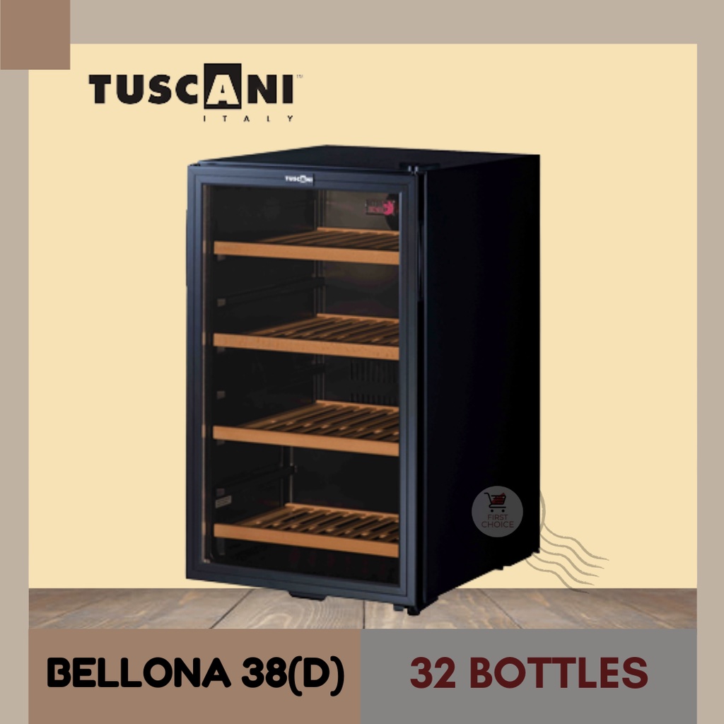 Tuscani Wine Chiller / Cellar Bellona 38(D) (115L) 32 Bottles Wooden
