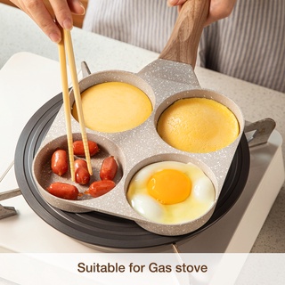 kuali pan 4 dalam 1 Carote Cosy Non Stick 4 in 1 Burger/Egg Pan Breakfast  Pan PFOA Free Multifunction Suitable All Stove