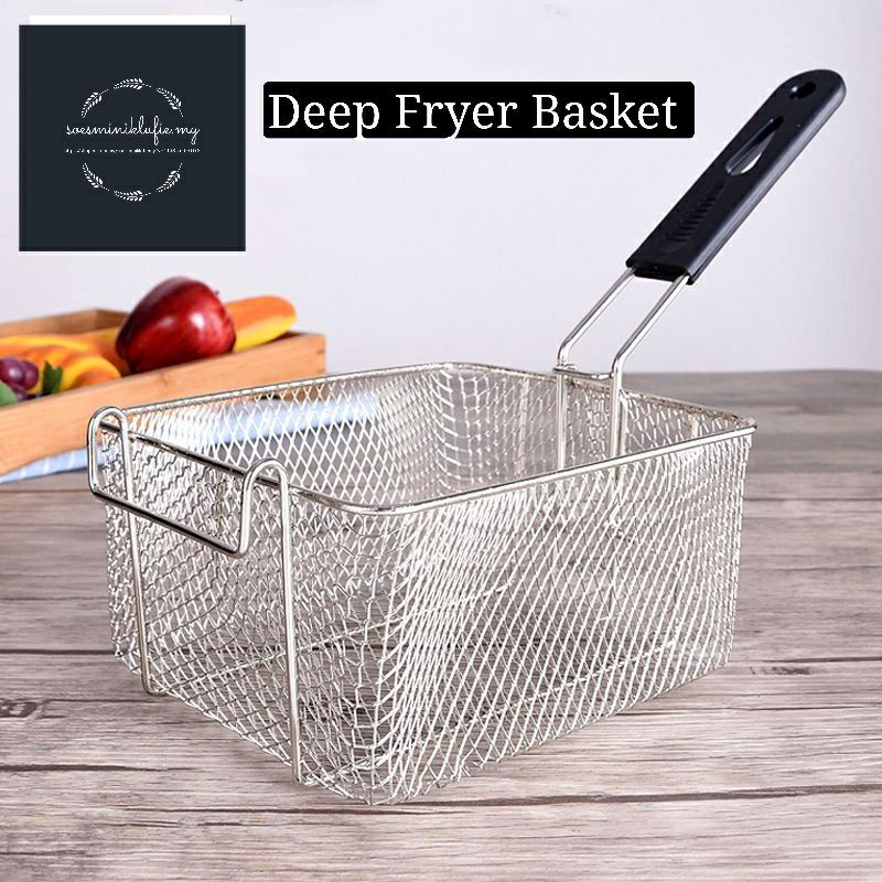 French Fries Basket Cooking Kitchen Tool Stainless Steel Chips Fryer ...