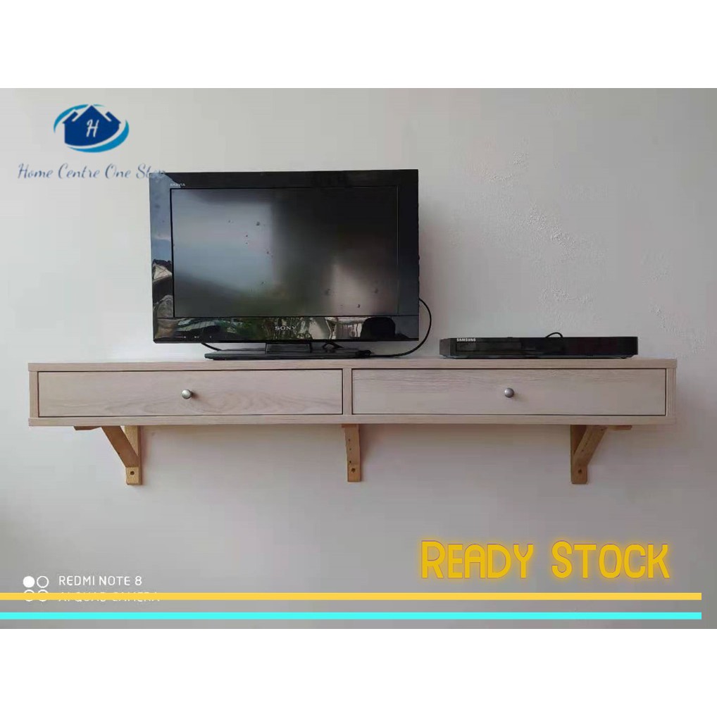 Wall-Mounted Shelf / DIY IKEA TV Cabinet / Wall Shelf / Wall Rack ...