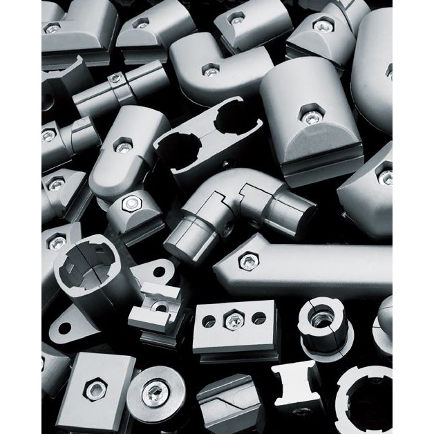 Penyambung Paip Aluminum Pipe Connector Metal Joint DIY storage rack ...