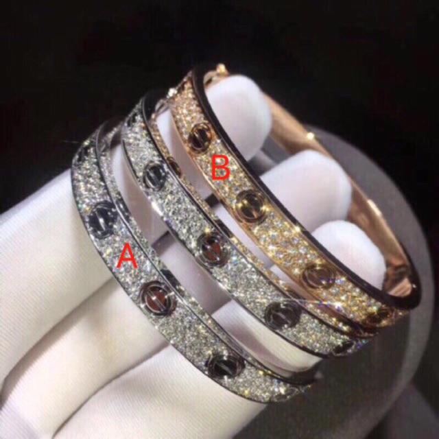 hot Cartier With diamond bracelet Couple bracelet Screw bracelet