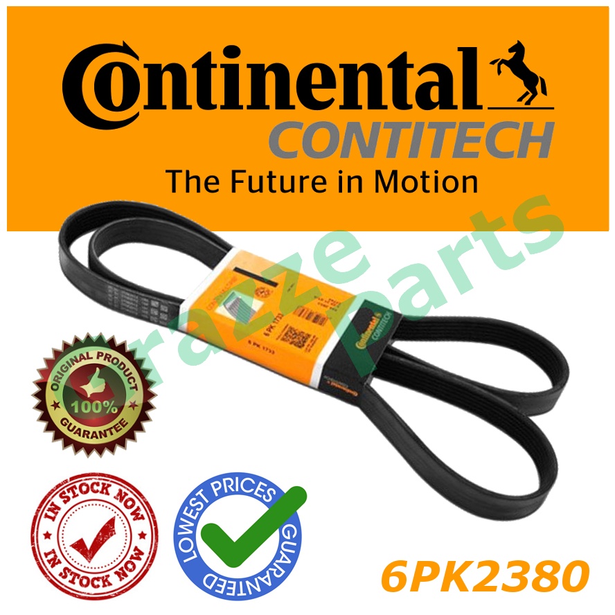 Continental Contitech Ribstar Serpentine Fan Belt 6PK2380 Mercedes Benz ...