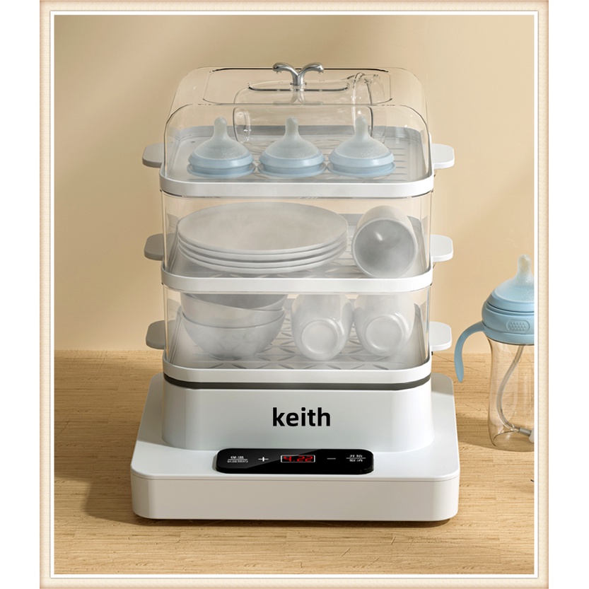 （Malaysia plug）20L Food Steamer Electric Food Steamer 3 Tier 电蒸炉 蒸锅 ...
