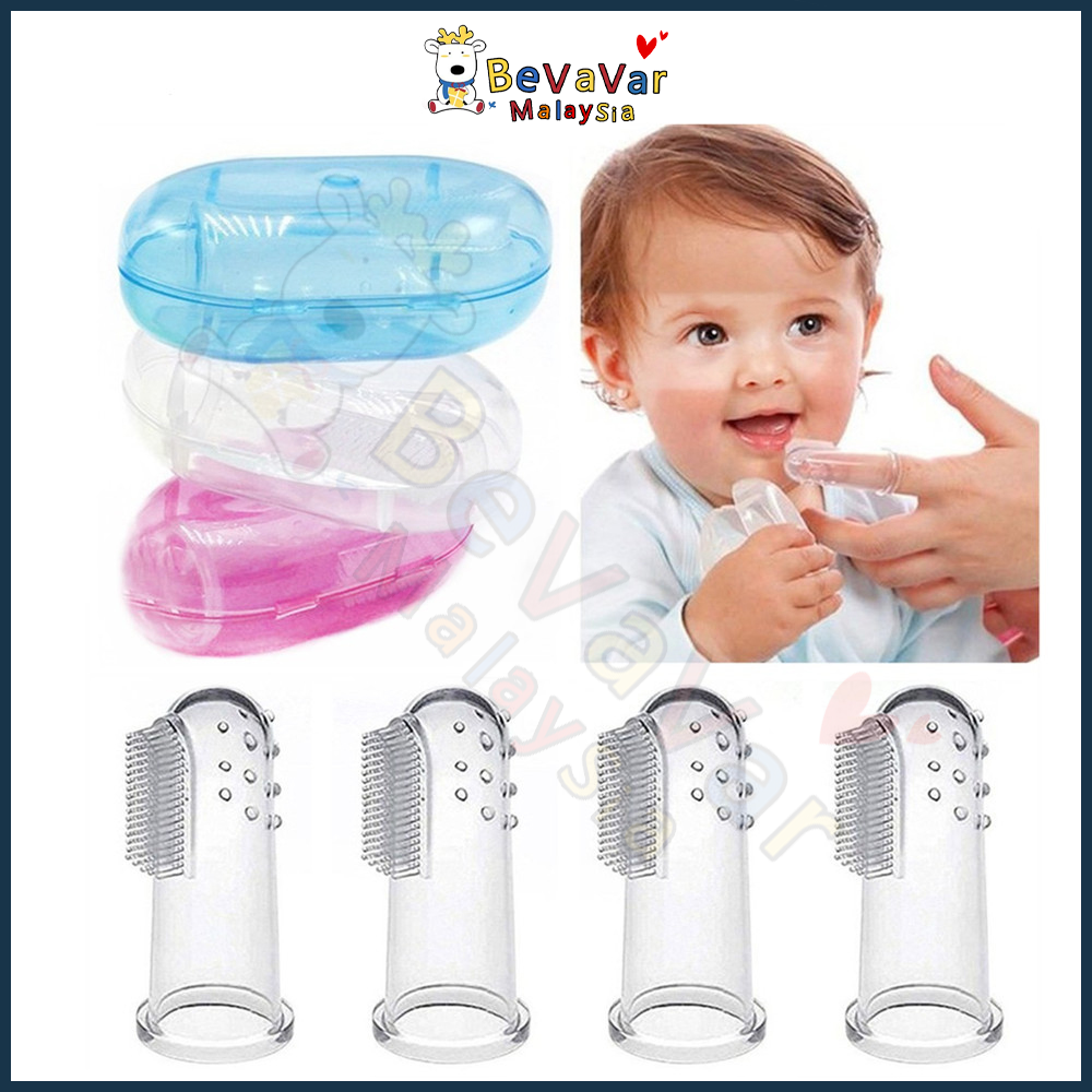 Bevavar Baby Silicone Finger Toothbrush kids soft toothbrush doesn't