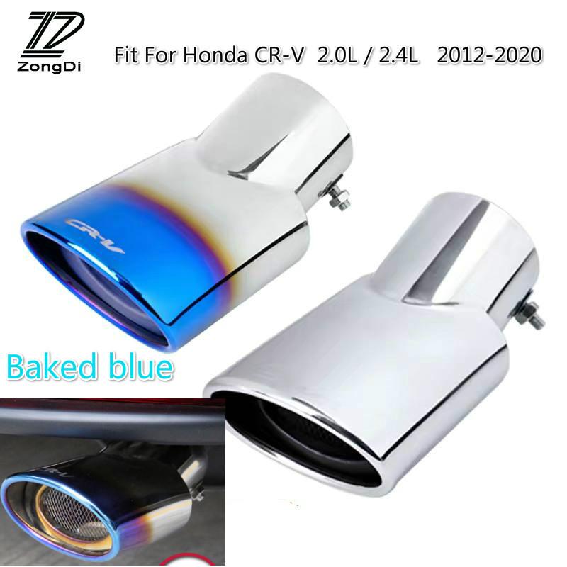 Stainless Steel Car Exhaust Tip Muffler Pipe Cover For Honda Crv Cr V