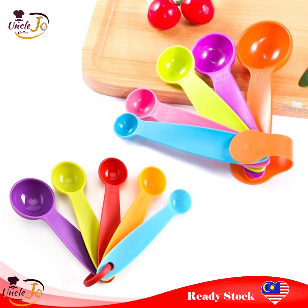 Measuring Spoon [5-piece Set] - Teaspoons Tablespoons Mixed Color Baking  Tools 5 Pieces Multi-color Measurement Spoon