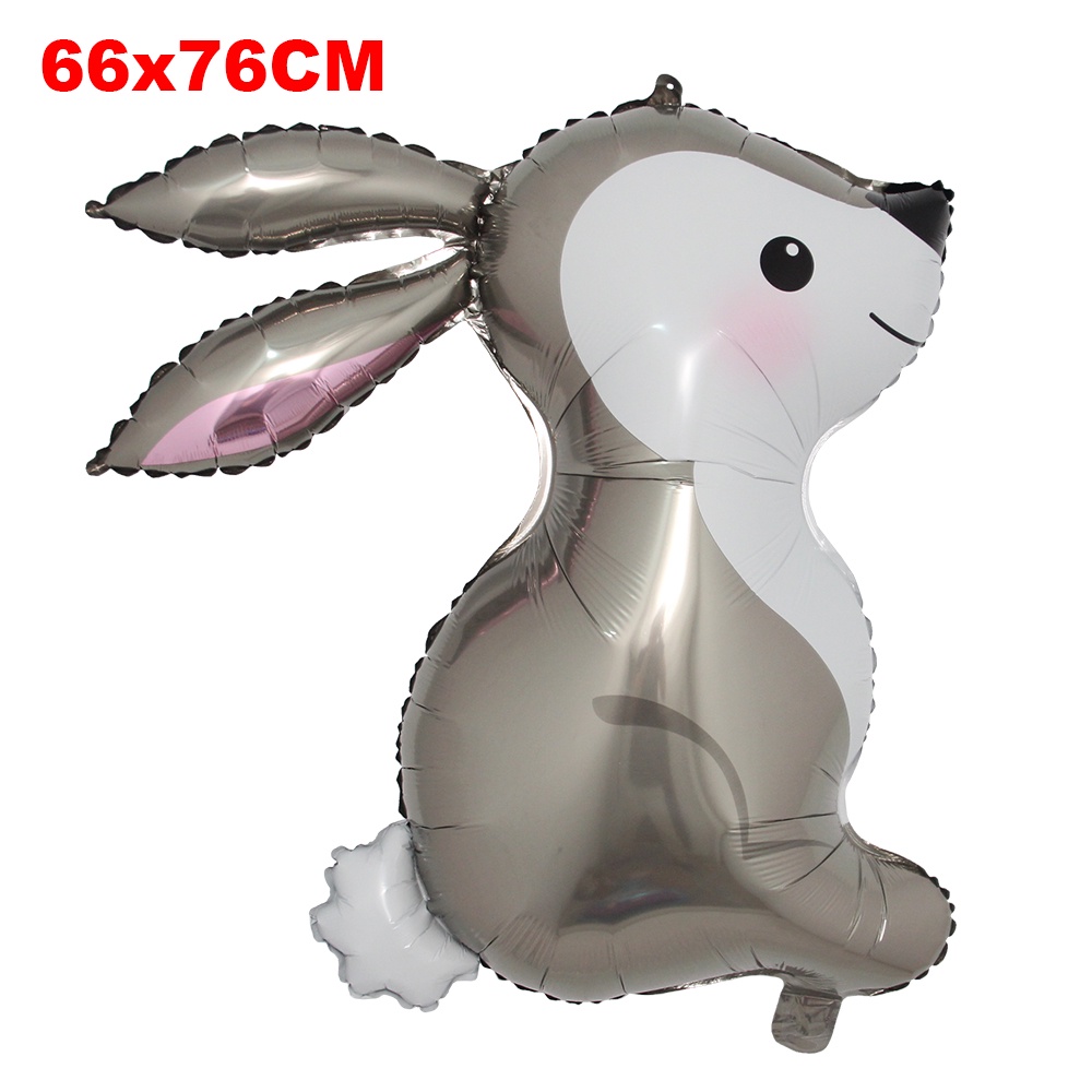 Cute Rabbit Foil Balloons Jungle Forest Animals Helium Ballon Kids Toys ...