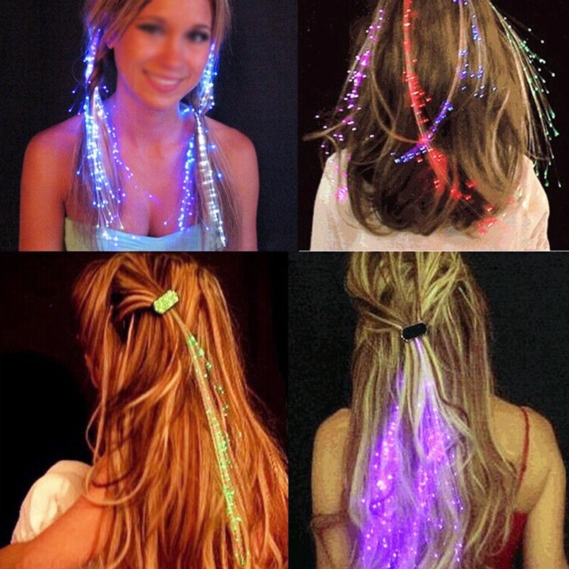LED Wigs Glowing Flash Braid Clip Hairpin Hair Accessories | Shopee ...