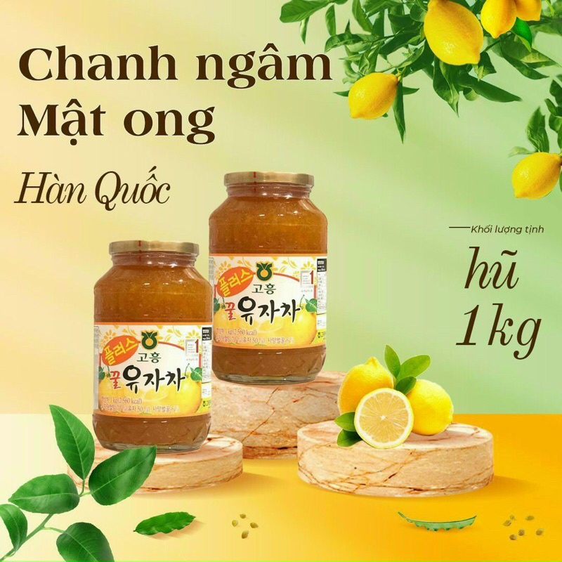 Korean Honey Lemon 1 KG Jar Effective Cough Reduction Shopee Malaysia