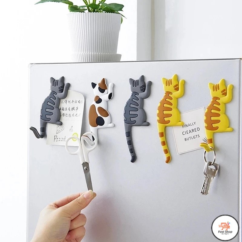 FS Cat Tail Fridge Refrigerator Key Hook Whiteboard Note Holder Shopee Malaysia