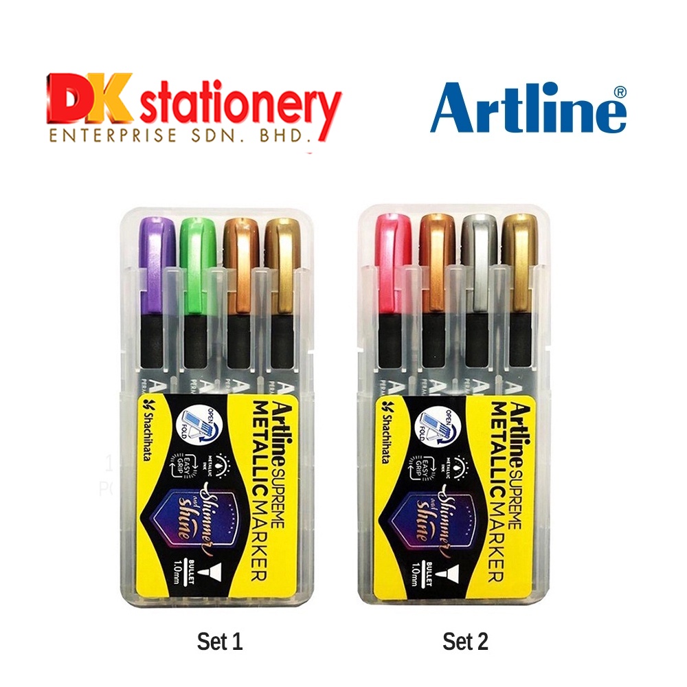 SHACHIHATA Artline Supreme Metallic Marker - 1.0 mm - Metallic Purple