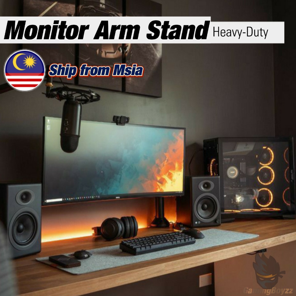 360° Rotatable Ergonomic Monitor Mount Stand Up to 32