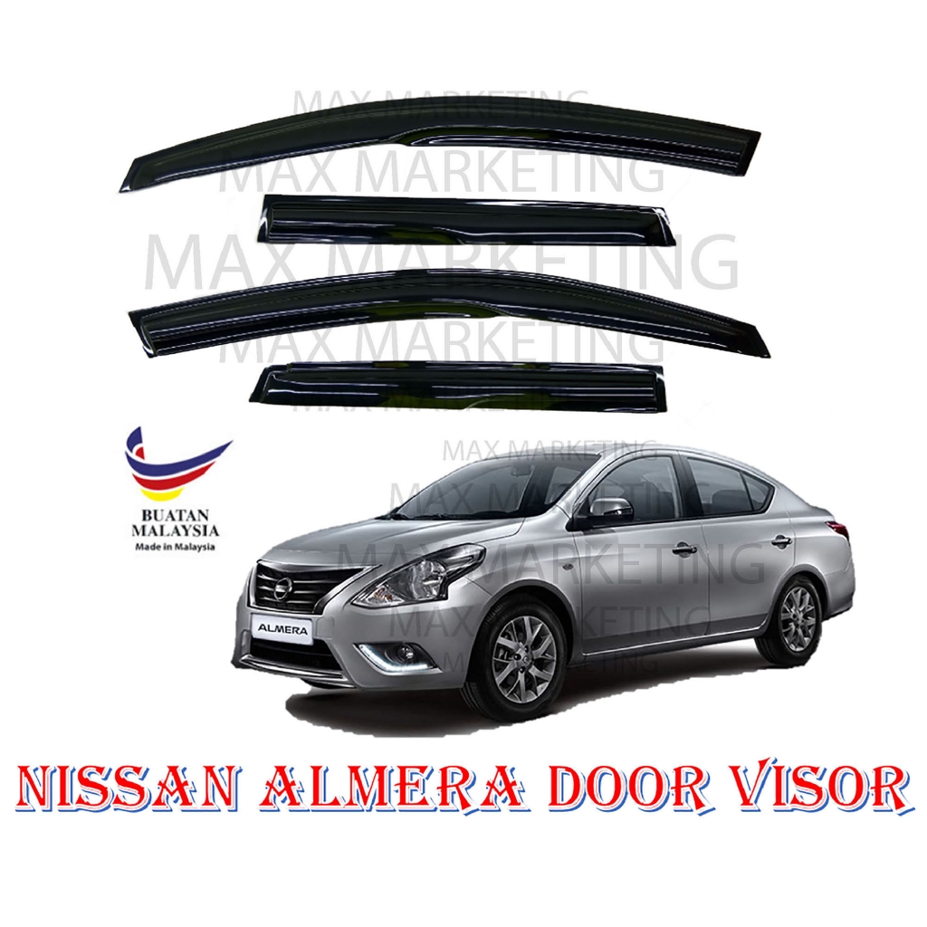 NISSAN ALMERA MISSAN FIT GD2 DOOR VISOR/WINDOW VISOR (MG) (1 BOX 4 PCS ...