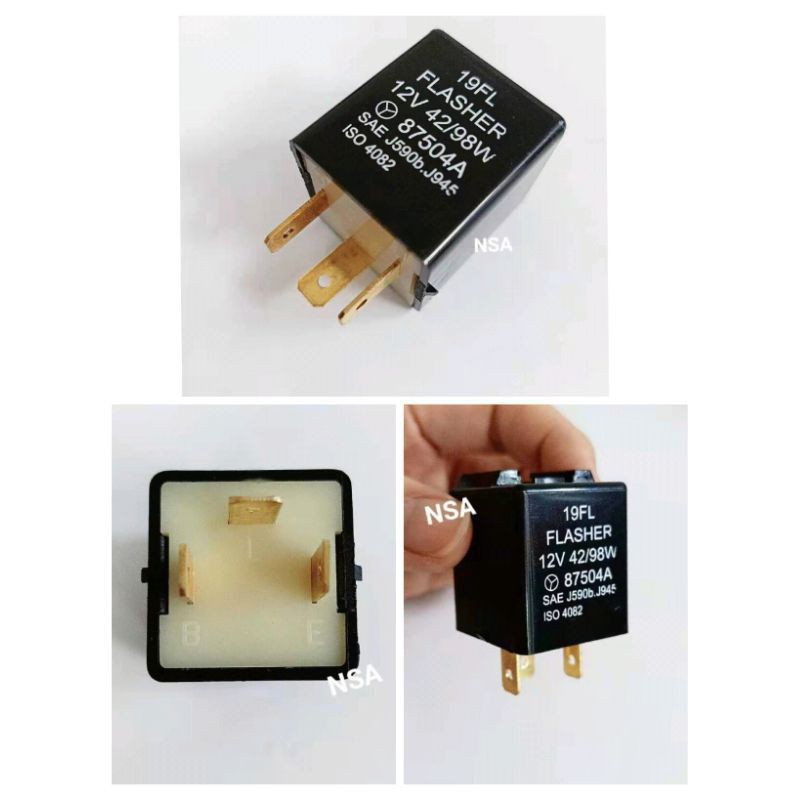 CS36906 Signal Relay Flasher Unit for Kancil and Kelisa 3 Pin 12V