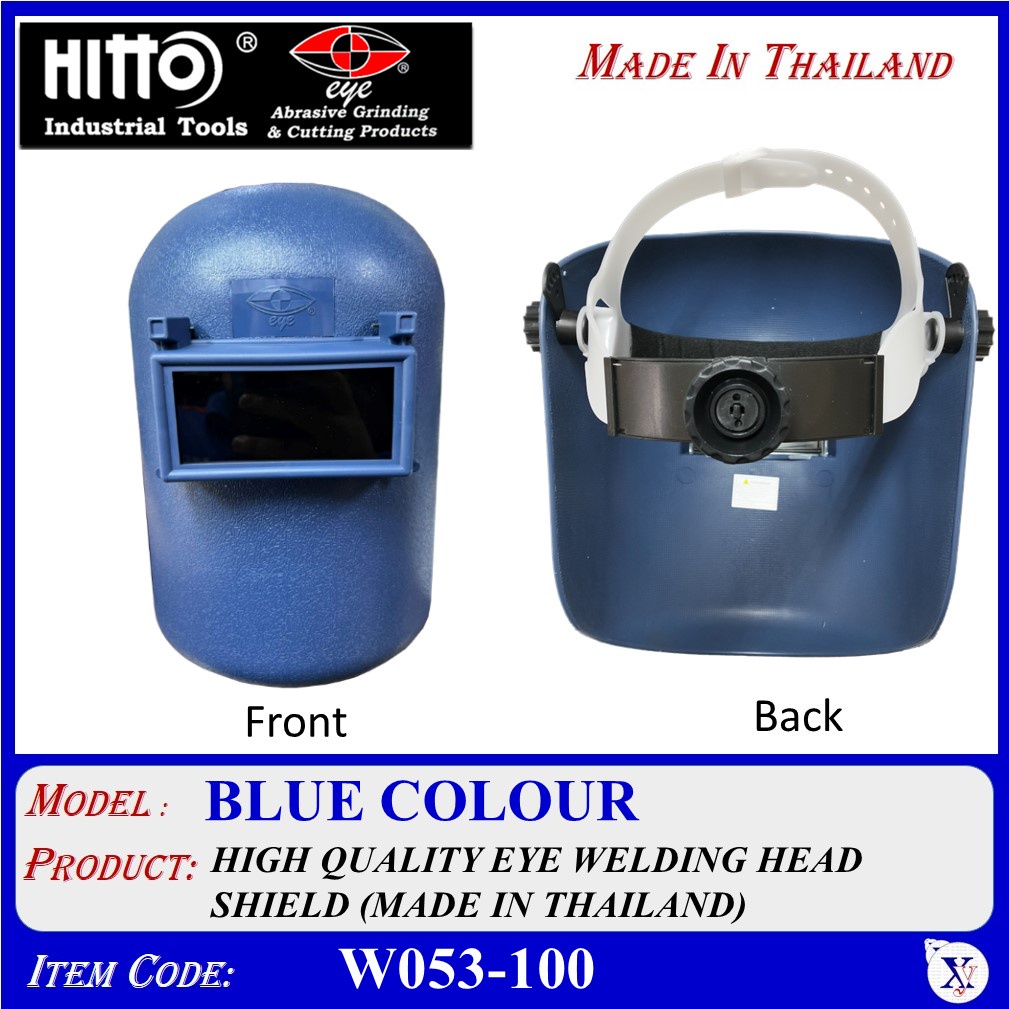 W053-100 BLUE COLOUR HIGH QUALITY EYE WELDING HEAD SHIELD (MADE IN ...