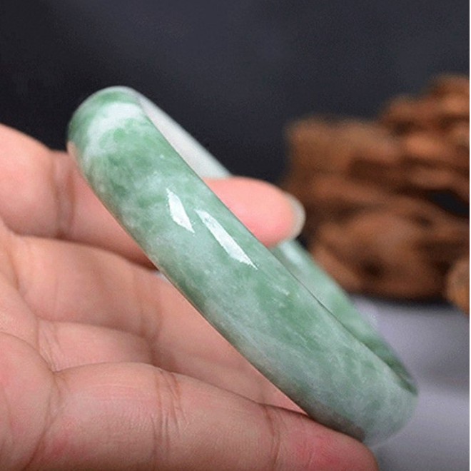Natural authentic jade bracelet Guizhou Cui Piaohua A goods jade