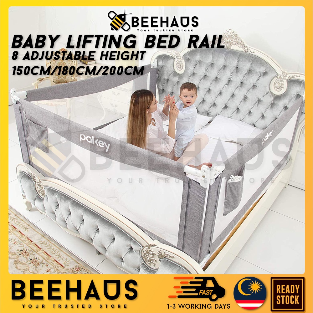 BEEHAUS Lifting Baby Safety Bed Rail Bed Guard Child Bed Safety Rail