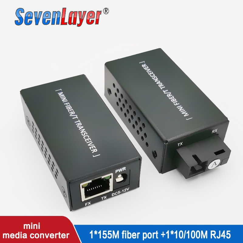 Media Converter Fiber Transceiver HTB-3100 Optical Fiber Single Fiber ...