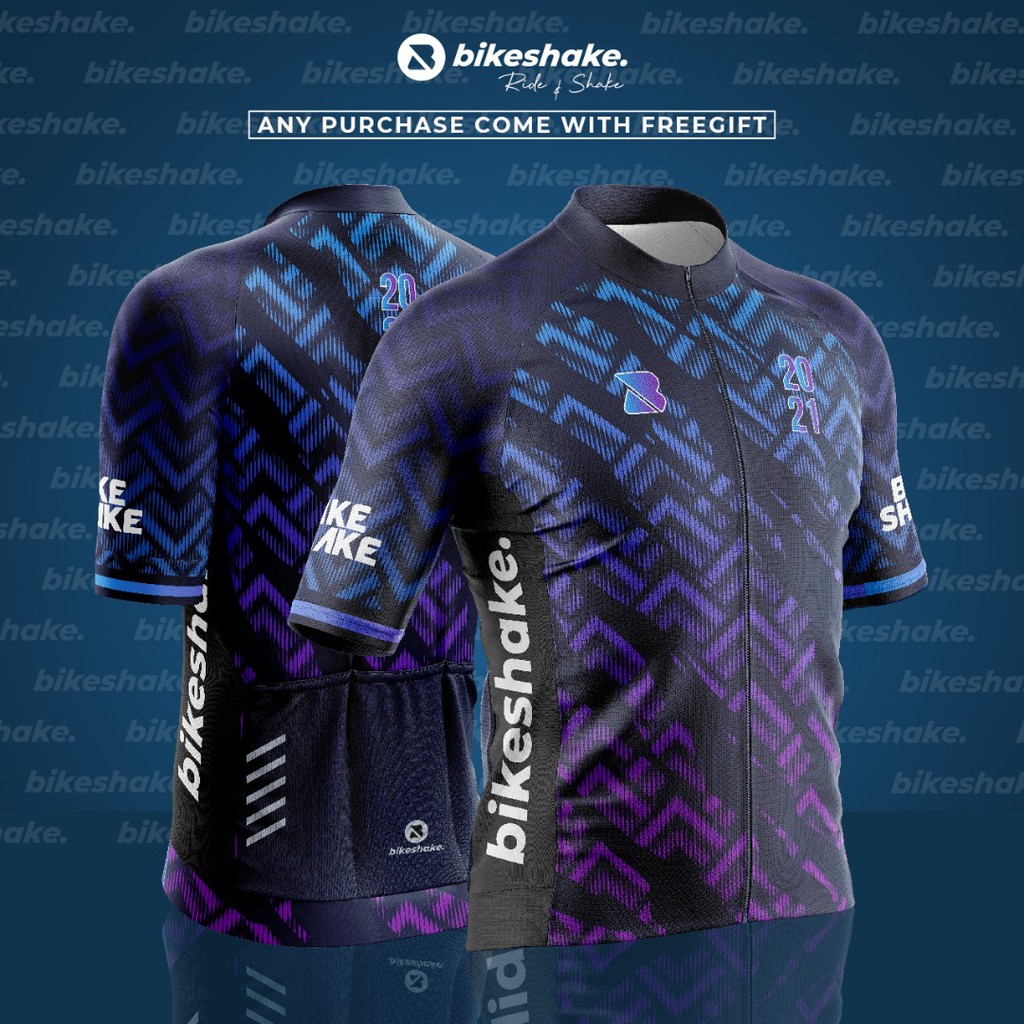 WITH FREE GIFT Bikeshake 2021 Edition Cycling Jersey Bike Jersey Basikal Jersi Premium Jersey Sport Jersey Shopee Malaysia