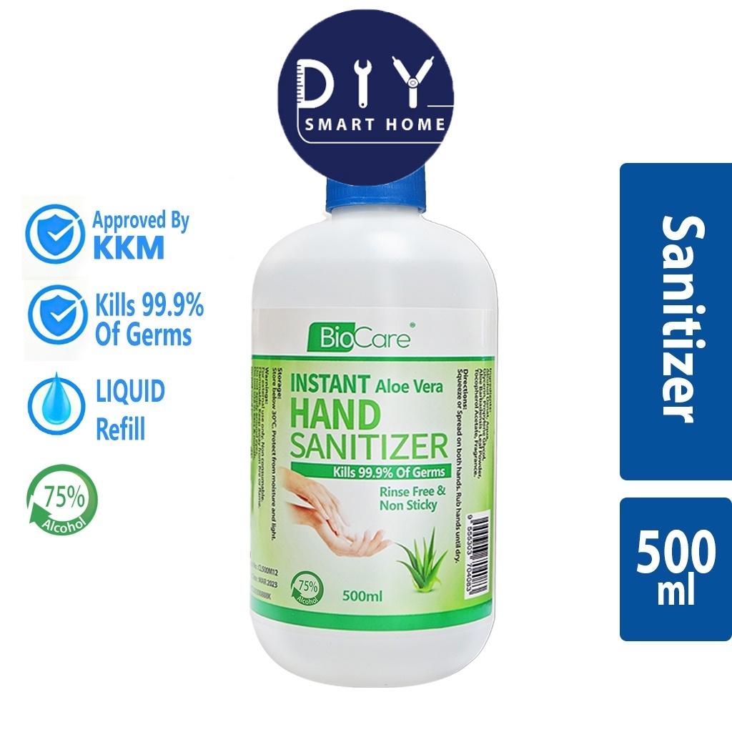 Biocare Instant Hand Sanitizer Liquid REFILL Pack (500 ml) Shopee