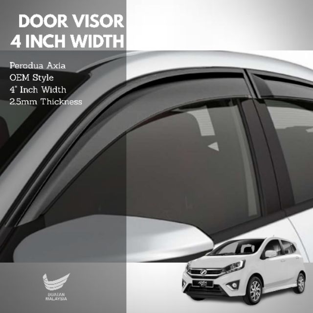 Perodua axia deals door visor