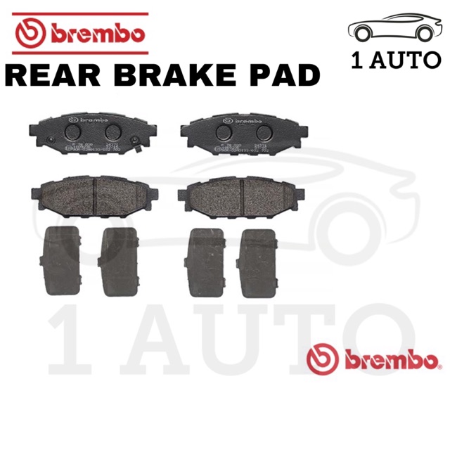 GENUINE BREMBO REAR BRAKE PAD SUBARU XV 2.0 FORESTER 2.0i 2.0iP