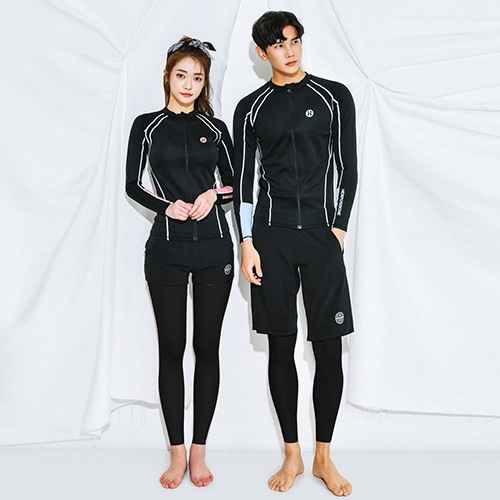 Long sleeve store swimsuit with pants