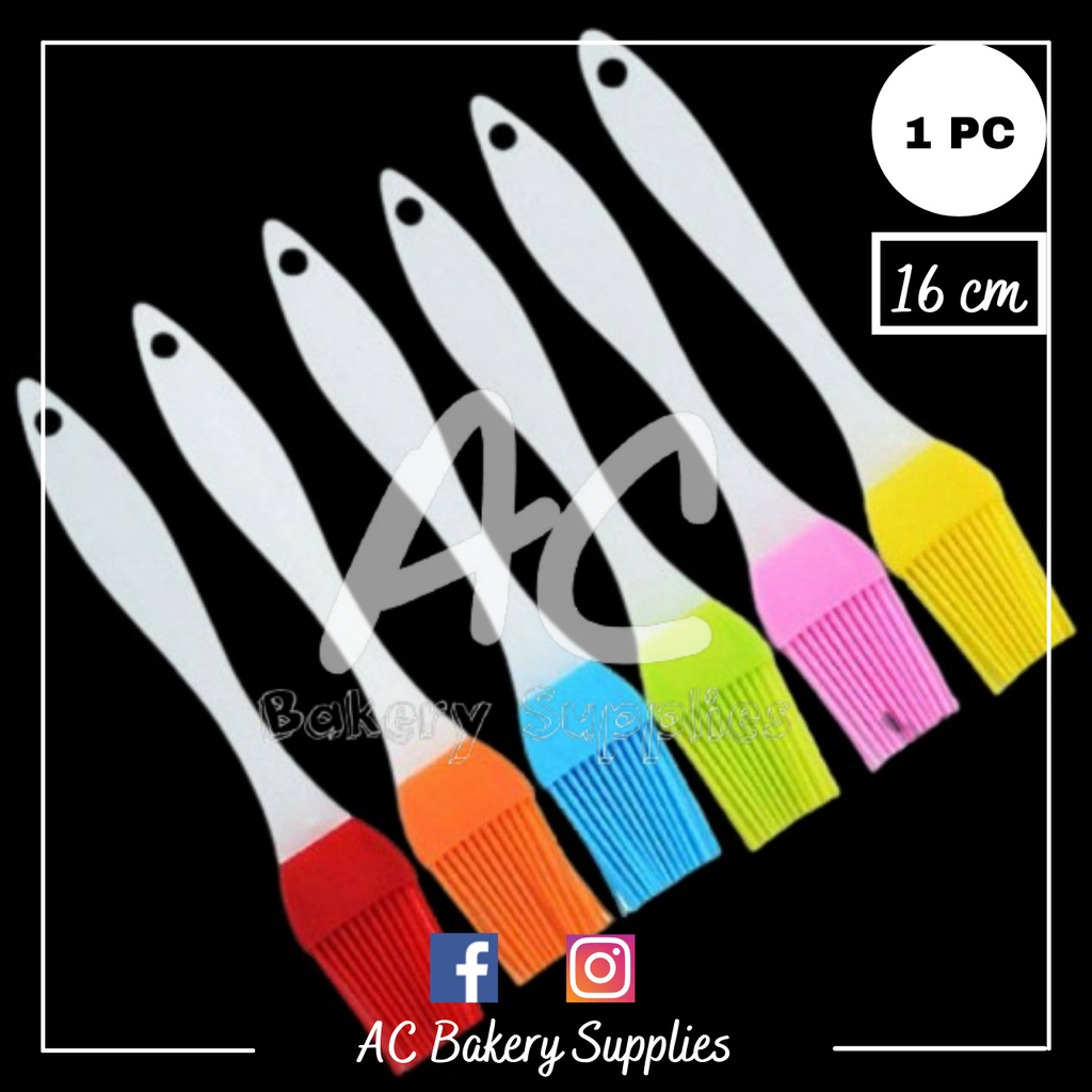 1pc Bbq Brush Set With Silicone Long Handle Oil Brush & Baking Brush