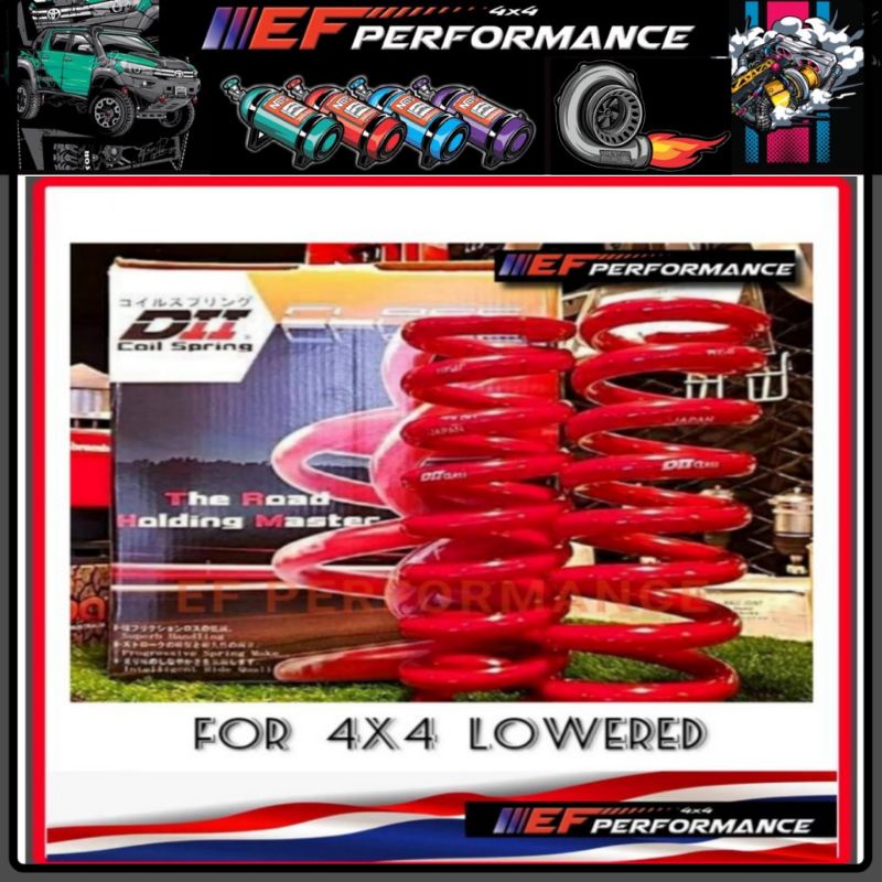 JAPAN D11 4X4 LOWERED COIL SPRING HILUX DMAX RANGER TRITON NAVARA BT50 ...