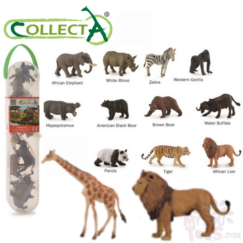 CollectA 12PCS Of Mini Wild Life Animals Box Set A1105 - Mini Action ...
